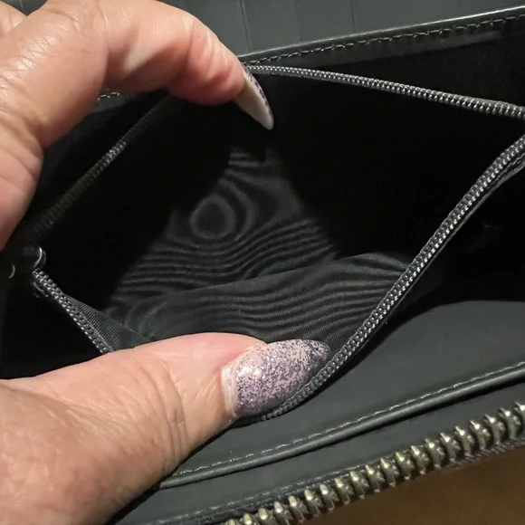 Gucci Dark Gray Leather Zip Wallet - Picture 10 of 12